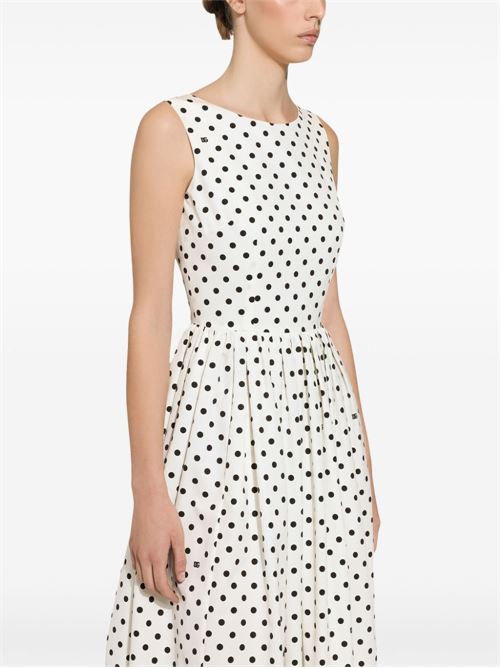 Abito midi con pois piccoli DOLCE & GABBANA | F6JHVTHS5R7HWZQN